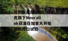 首例非美国试验！马斯克旗下Neuralink获准在加拿大开始脑机接口试验